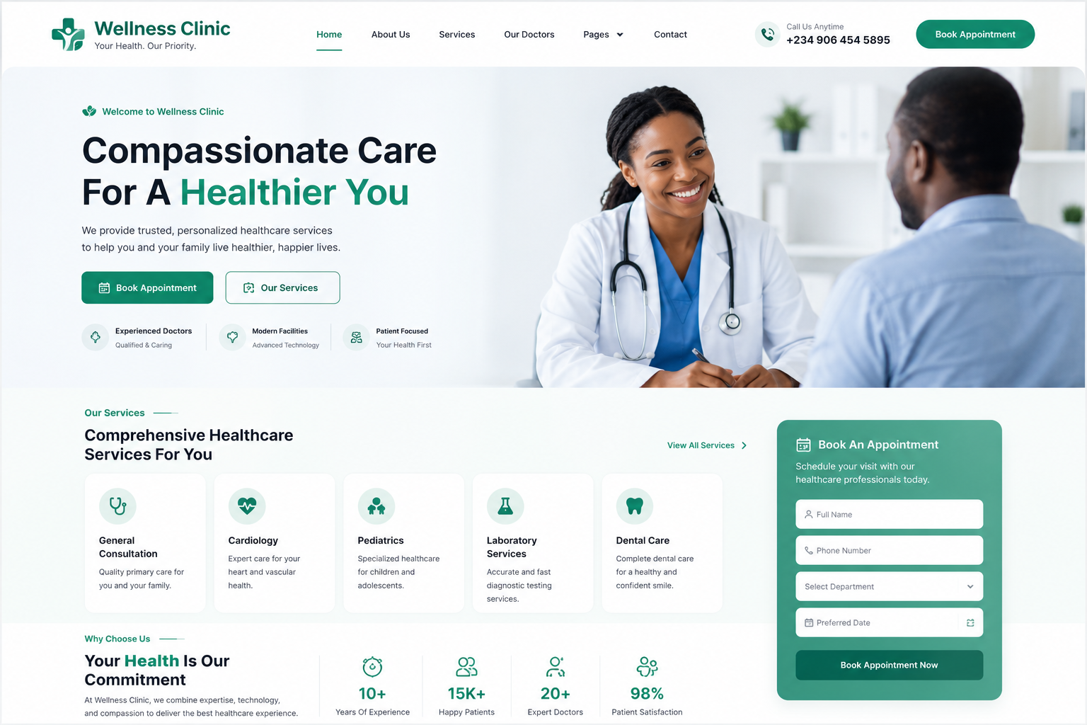 Clinic website project